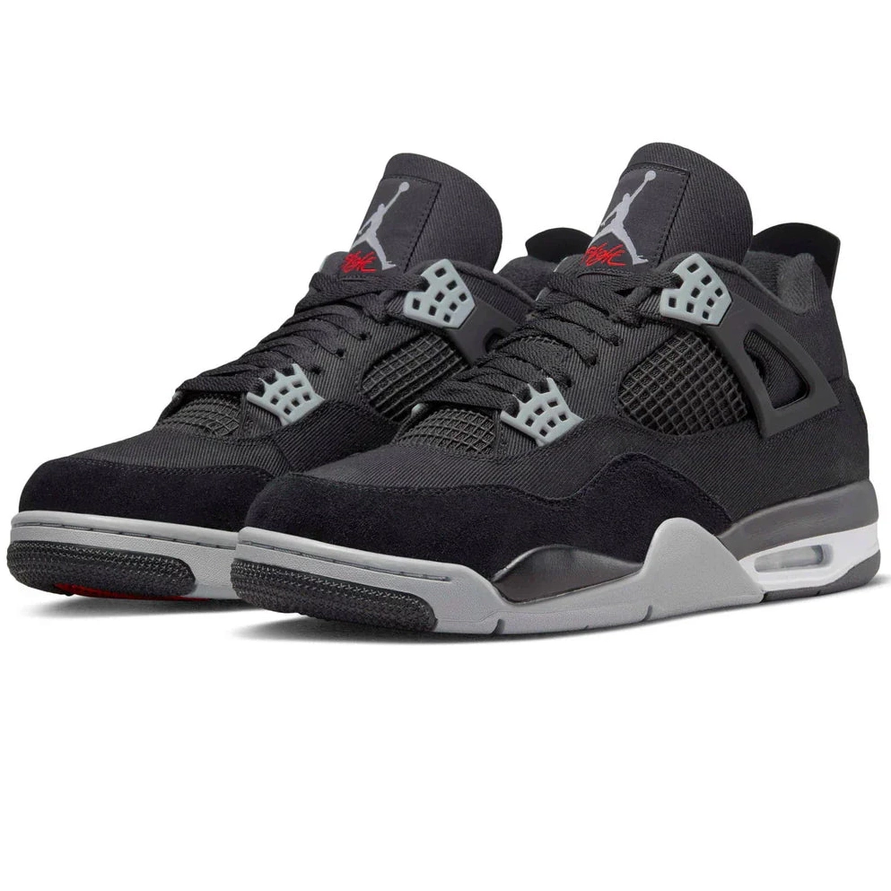 4 SE Retro Black Air Jordan Canvas 0723